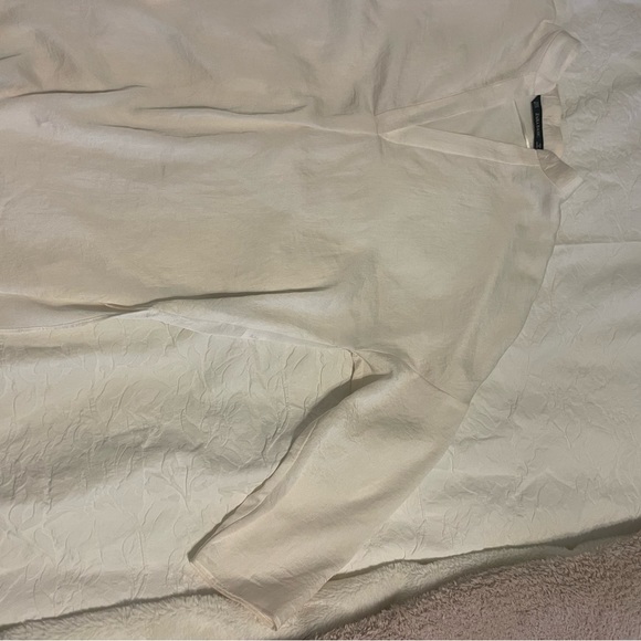 Zara High Low White Tunic Shirt - Picture 3 of 3